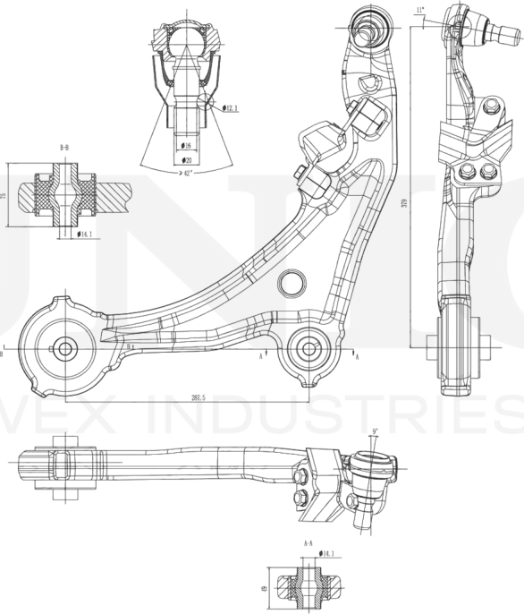 Рычаг подвески (Unio). Артикул SSP-40132