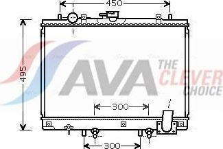 Радиатор охлаждения двигателя AVA ** CLEVER FIT **. Артикул MT2192