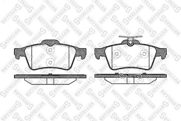 Тормозные колодки Stellox задние для Jaguar S-Type I 2004-2007. Артикул 853 020-SX