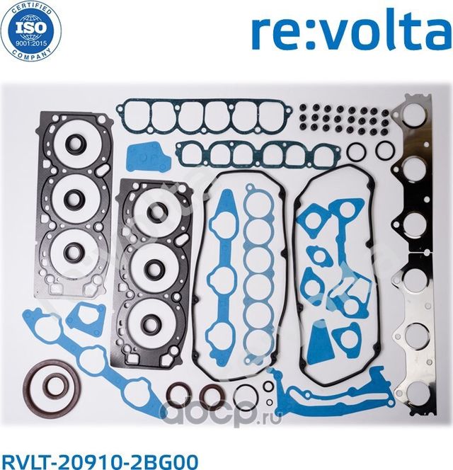 НАБОР ПРОКЛАДОК G4FC,G4FA 1,4/1,6 16V (I20,I30,IX20,ELANTRA,GETZ,SOUL,SOLARIS) 0 (Revolta). Артикул RVLT209102BG00