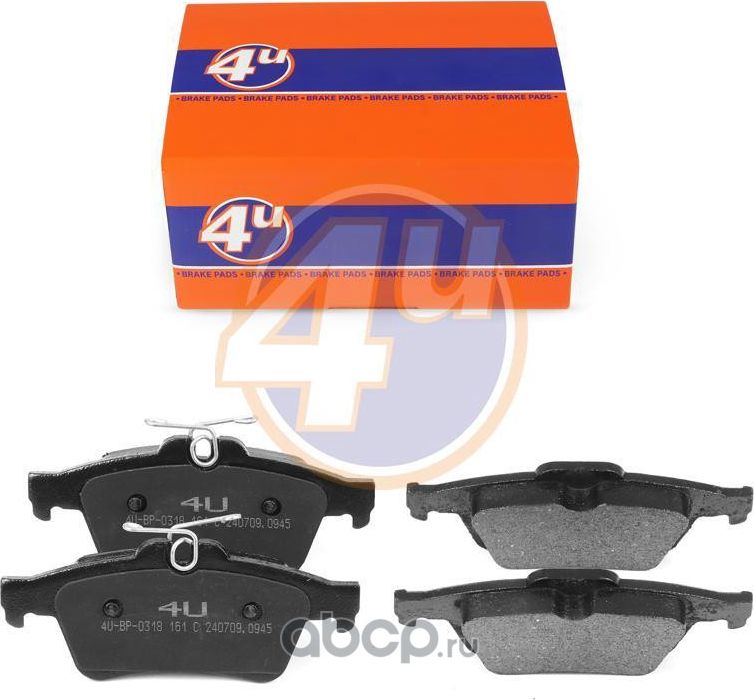 КОЛОДКИ ЗАД MAZDA 3 (BK) 3 SALOON (BK) S40 II (544) V50 (545) C70 II CONVERTIBLE (4U). Артикул 4UBP0318