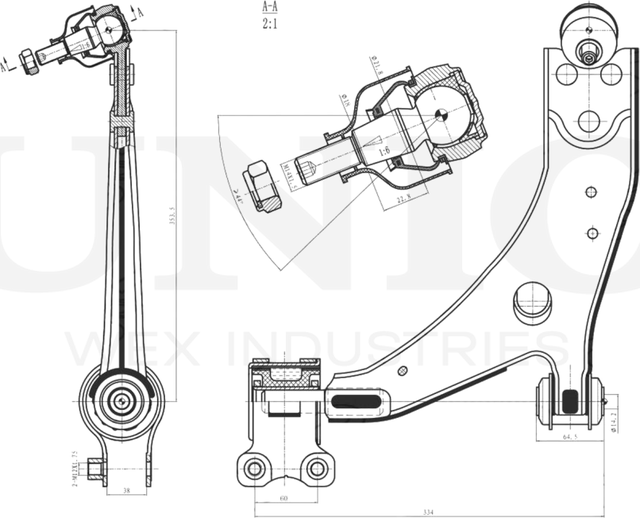 Рычаг подвески (Unio). Артикул SSP-40088