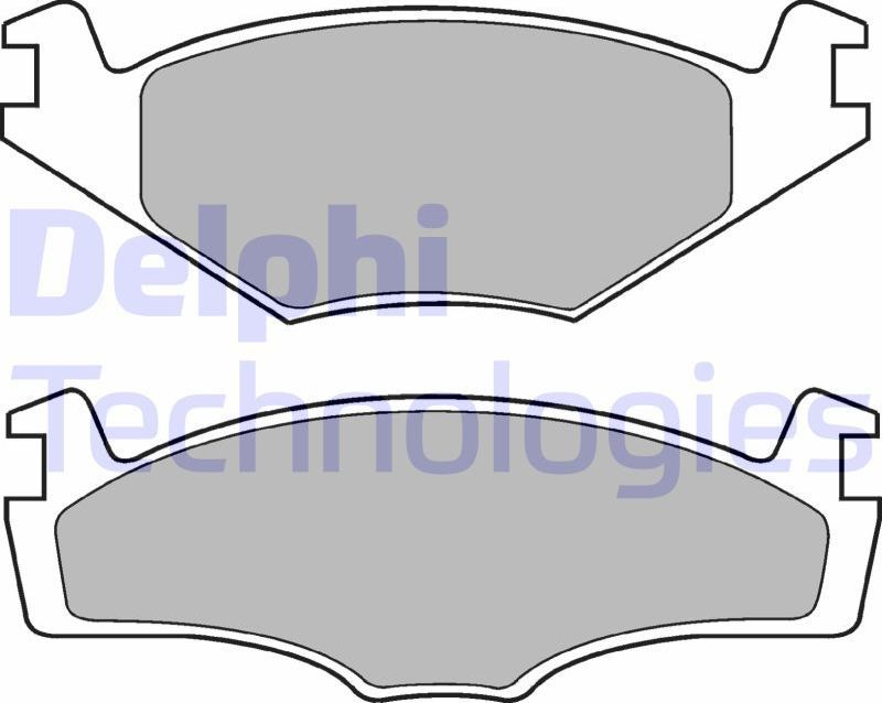Тормозные колодки Delphi (Low-Metallic). Артикул LP421