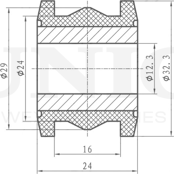 Сайлентблок рулевой рейки (Unio). Артикул RMP-20328