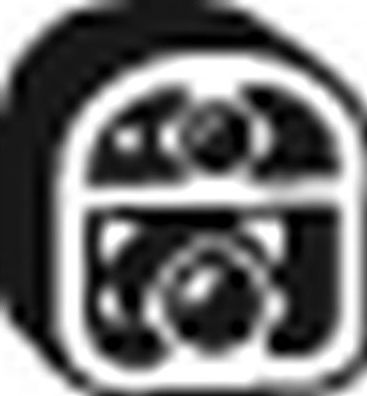 Кронштейн глушителя Bosal (Бельгия). Артикул 255-177