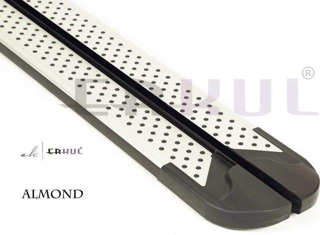 Пороги алюминиевые Almond для Volvo XC90 2014-2024. Артикул 36.ALM.01.15.G