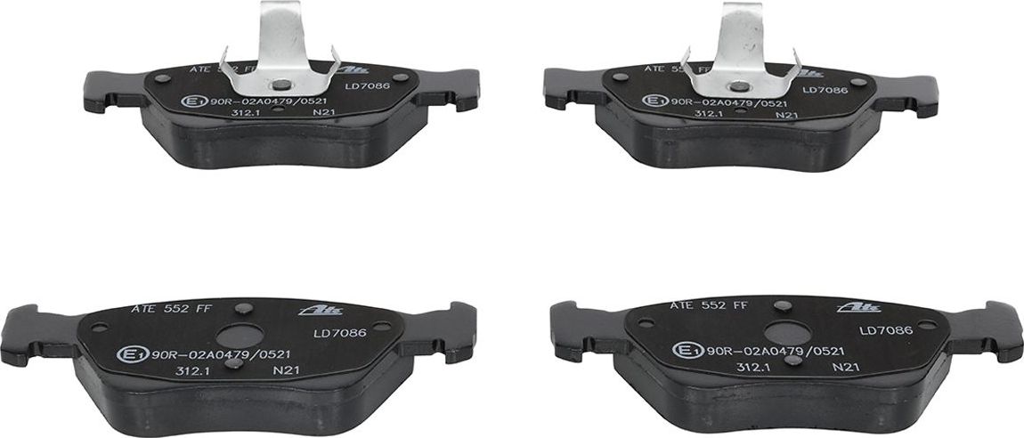 Тормозные колодки ATE Ceramic. Артикул 13.0470-7086.2