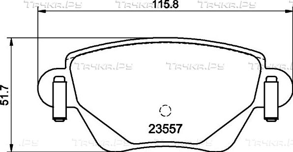 Тормозные колодки Mintex. Артикул MDB2081