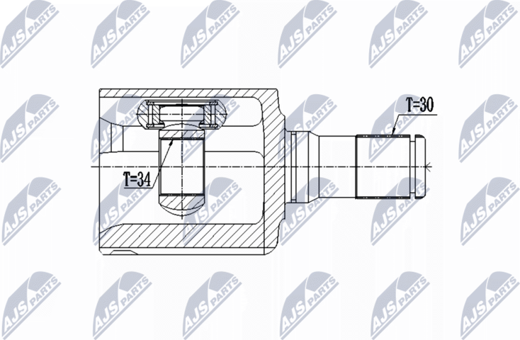 Шрус внутренний (граната) NTY. Артикул NPW-CH-043