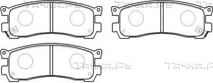 Тормозные колодки HSB задние для Mazda 929 III (HC) 1989-1991. Артикул HP8245