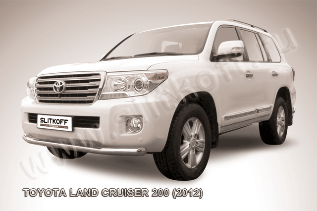 Защита Slitkoff переднего бампера d76 для Toyota Land Cruiser 200 2012-2013. Артикул TLC2-12-005