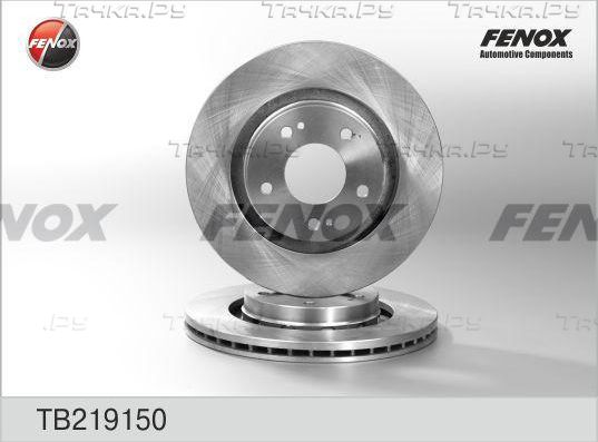 Тормозной диск Fenox передний для Mitsubishi ASX I 2010-2026. Артикул TB219150