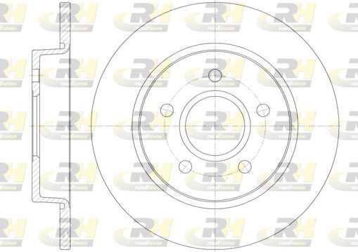 Тормозной диск RoadHouse задний для SsangYong Korando II 1997-2006. Артикул 6846.00
