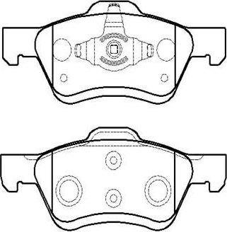 Тормозные колодки HSB. Артикул HP9701