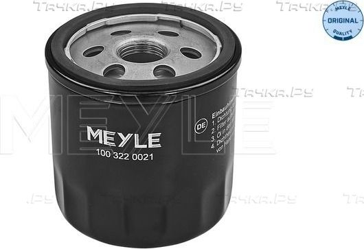 Масляный фильтр Meyle Original для SEAT Arona I 2017-2026. Артикул 100 322 0021