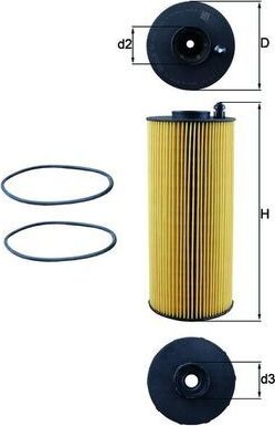 Масляный фильтр Mahle. Артикул OX 1059D