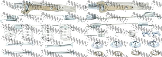 МОНТАЖНЫЙ КОМПЛЕКТ БАРАБАННЫХ КОЛОДОК, шт Febest. Артикул 0204-G15RAR-KIT