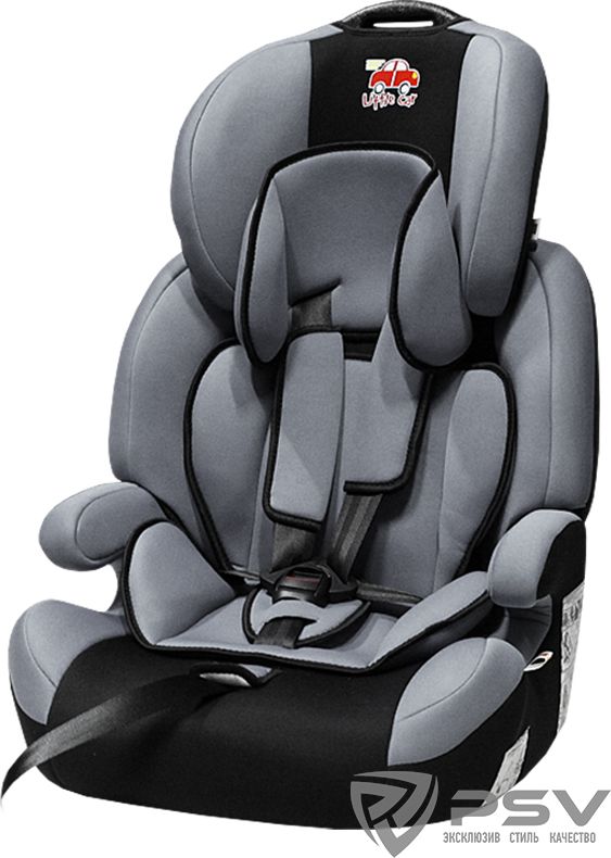 Автокресло детское PSV Little Car Ally (Brave) Isofix, 9-36кг. Серый. Артикул 129374