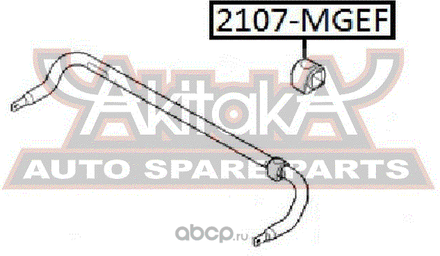 Втулка стабилизатора Asva. Артикул 2107-MGEF