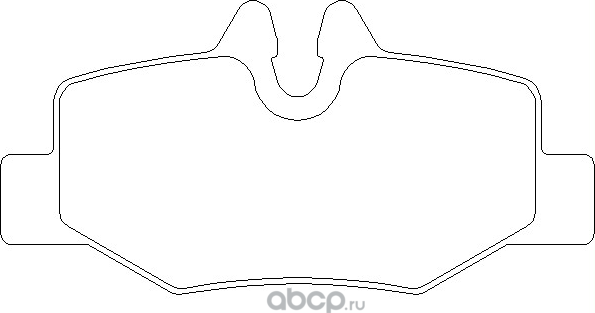 Тормозные колодки Mercedes-Benz. Артикул A0064204420