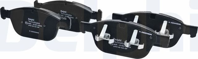 Тормозные колодки Delphi (Low-Metallic) передние для Volvo XC90 I 2002-2014. Артикул LP2140