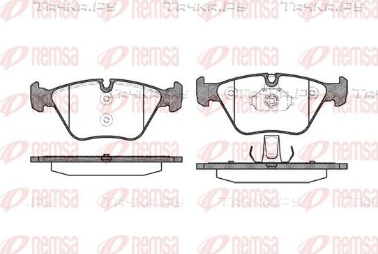 Тормозные колодки Remsa передние для BMW Z4 I (E85/E86) 2006-2008. Артикул 0963.00