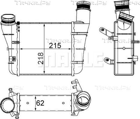 Интеркулер Mahle Behr для Audi A6 II (C5) 2001-2005. Артикул CI 336 000S