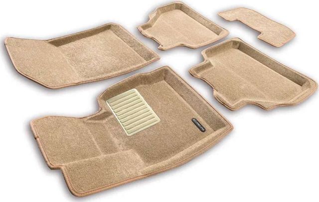 Коврики текстильные Euromat 3D Business для салона BMW X4 F26 2014-2018 БЕЖЕВЫЕ. Артикул EMC3D-001210T