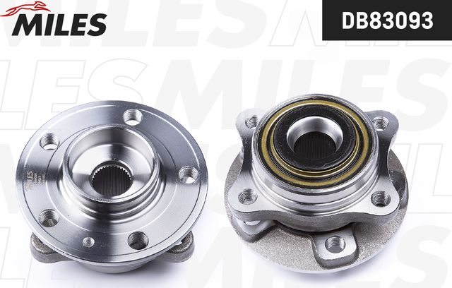 Ступица колеса с интегрированным подшипником Miles передняя правая/левая для Volvo XC90 I 2002-2014. Артикул DB83093