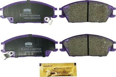 Тормозные колодки NiBK. Артикул PN0091