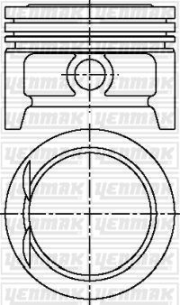 Поршень Yenmak для Opel Corsa B 1994-2000. Артикул 31-03808-050