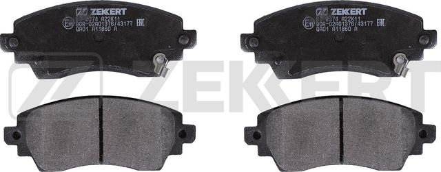 Тормозные колодки Zekkert передние для Toyota Corolla E110 1997-2002. Артикул BS-2074