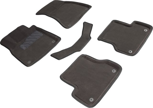 Коврики Seintex 3D ворсовые для салона Audi A6 C7 2011-2015. Серый. Артикул 86836