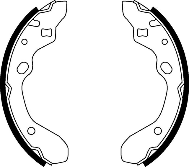 Тормозные колодки MAPCO задние для Mazda 323 VI (BJ) 1994-2001. Артикул 8512