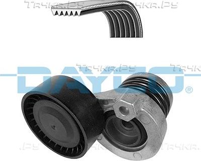 Приводной ремень поликлиновой с роликами (комплект) Dayco для Nissan Qashqai II 2013-2026. Артикул KPV224