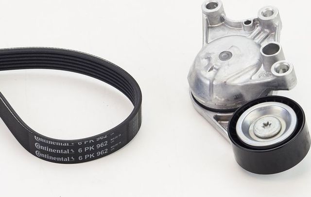 Приводной ремень поликлиновой с роликами (комплект) ContiTech для Peugeot 5008 II 2016-2026. Артикул 6PK962K2