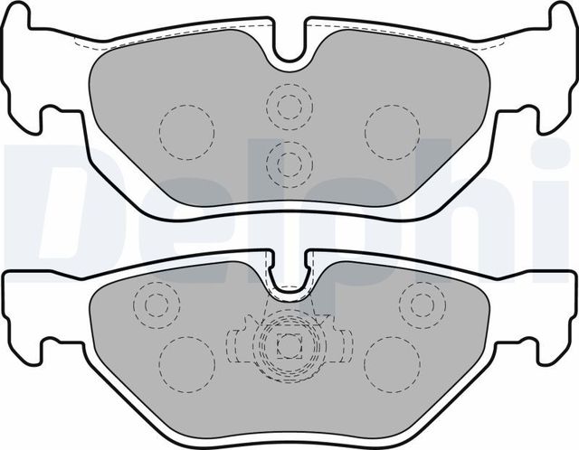 Тормозные колодки Delphi (Semi-Metallic). Артикул LP1915