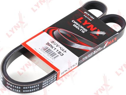 Приводной ремень поликлиновой LYNXauto. Артикул 5PK1153