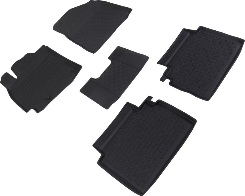 Коврики резиновые Seintex с высоким бортиком для салона Kia Cerato IV 2018-2026. Артикул 89976