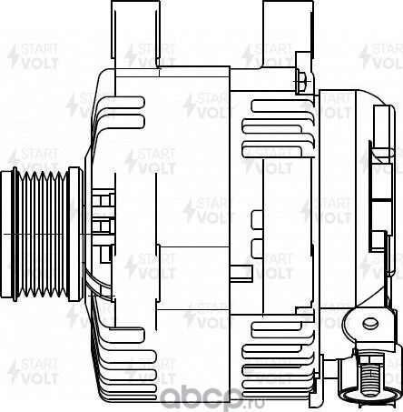 Генератор StartVOLT для Peugeot 308 I 2007-2014. Артикул LG 2010