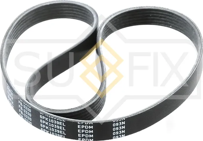 Ремень поликлиновый эластичный 6PK1039EL (Sufix). Артикул FB-3330