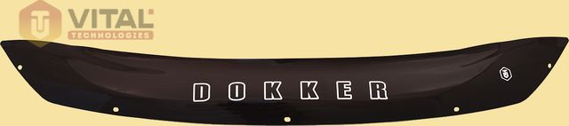 Дефлектор VT52 для капота (короткий) Renault Dokker 2016-2026. Артикул RL40VT