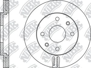 Тормозной диск NiBK передний для Citroen C3 II 2009-2016. Артикул RN1152
