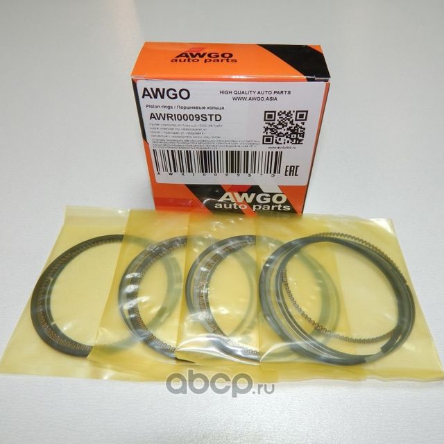 Компл. колец STD на 4 поршня AWRI0009STD (Awgo). Артикул AWRI0009STD