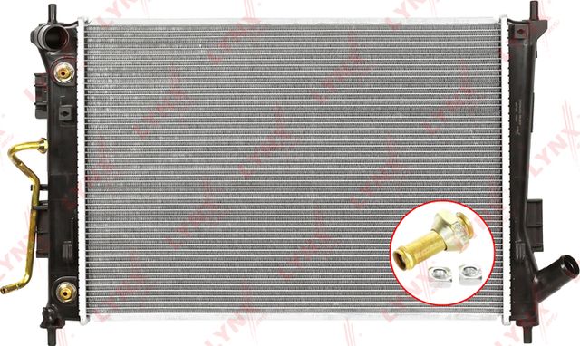 Радиатор охлаждения двигателя LYNXauto для Hyundai Creta I 2016-2026. Артикул RB-2975