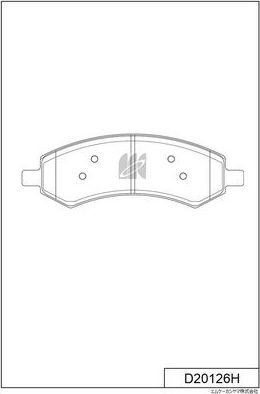 Тормозные колодки MK Kashiyama передние для Chrysler Aspen 2006-2008. Артикул D20126H