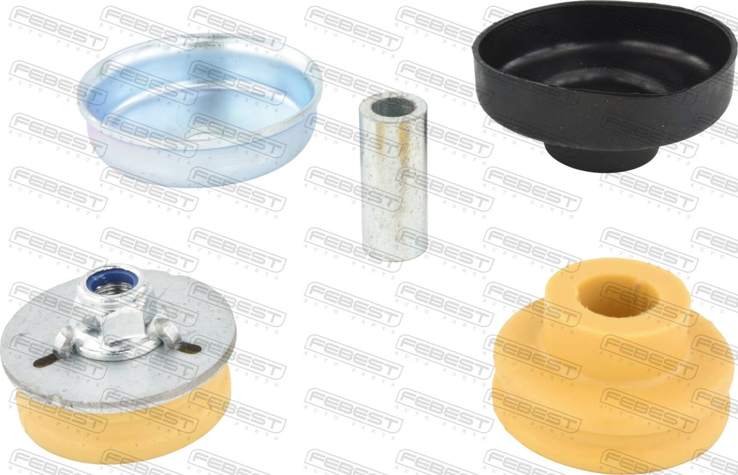 ОПОРА ЗАДНЕГО АМОРТИЗАТОРА РЕМКОПЛЕКТ (Febest). Артикул BMSSE90RKIT