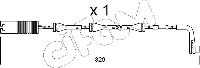 Датчик износа тормозных колодок  Metelli. Артикул SU.151