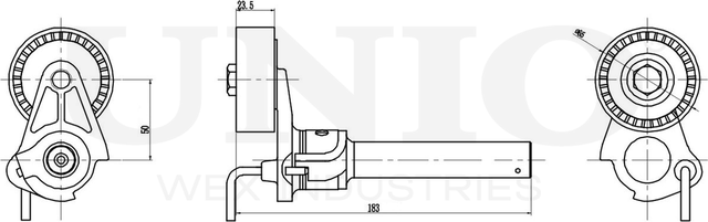 Натяжитель/демпфер ремня (Unio). Артикул TNS-10314