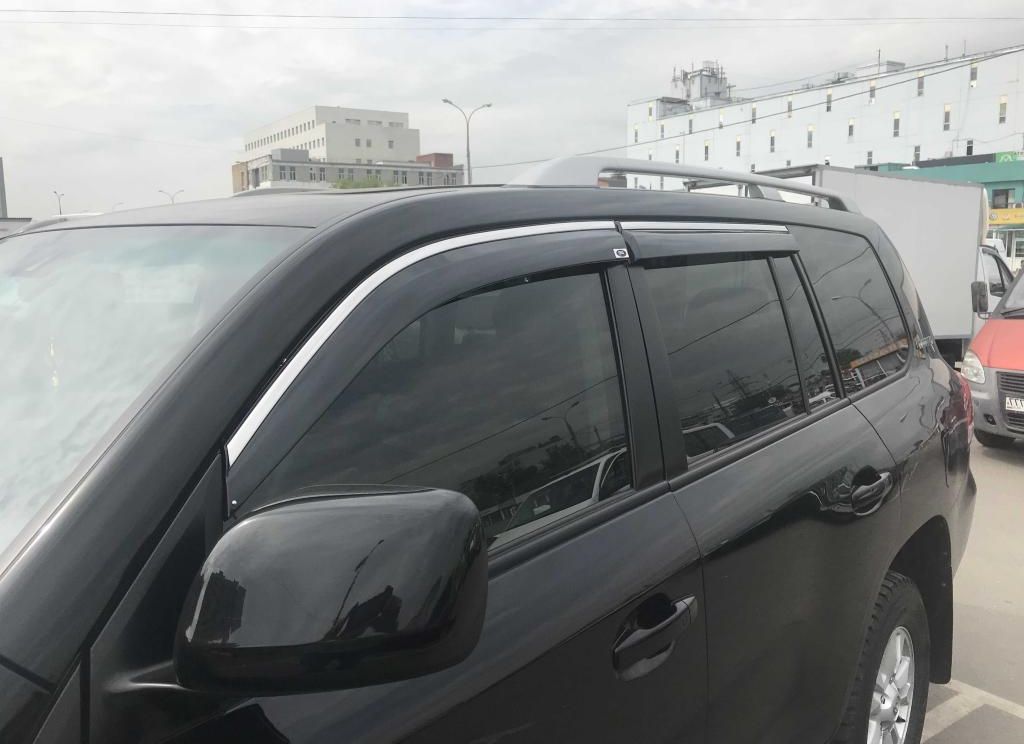 Дефлекторы Alvi-Style для окон (с нерж. молдингом) Nissan X-Trail T31 2007-2014. Артикул ALV345M